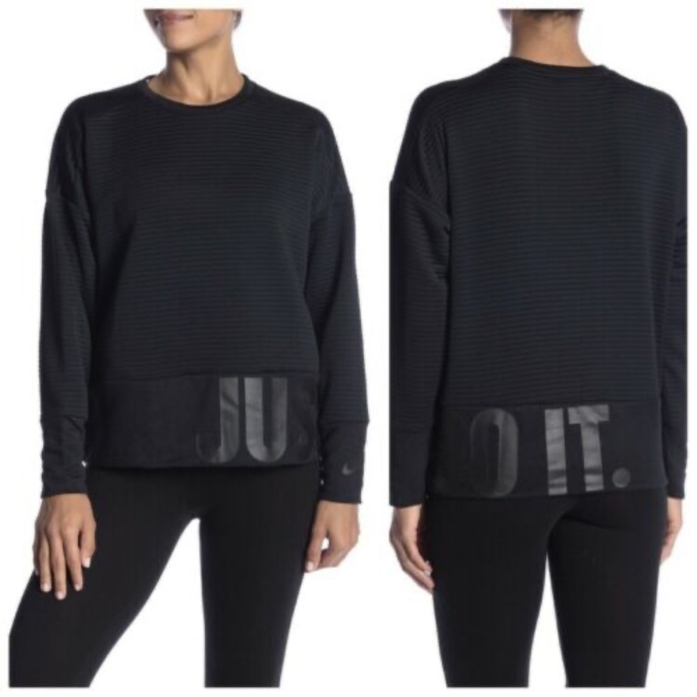Nike Dri-Fit Just Do It Sweater Loose Fit Women’s Size L